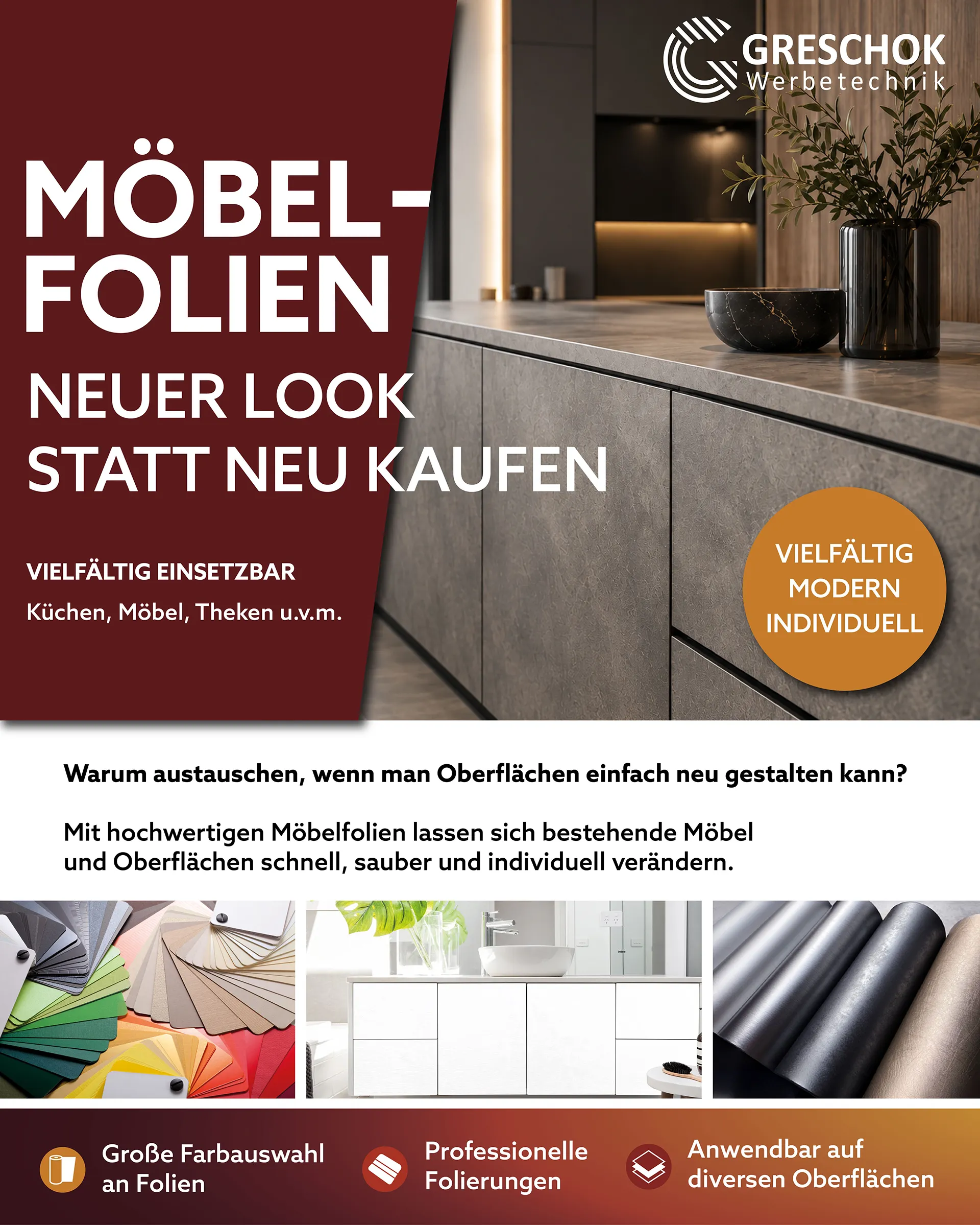 Pop-up Banner Möbelfolien